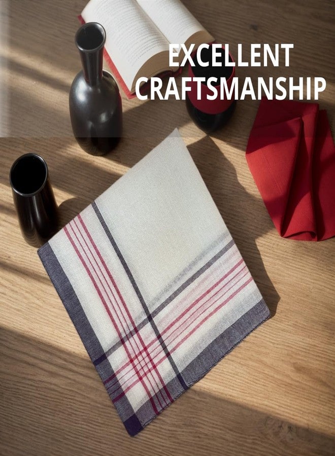 ZGZUN 12 Pack Men's Handkerchiefs Classic Handkerchiefs for Men Pocket Square Assorted Mens Hankies Gents Hankerchieves, 3 Colors - Image 2