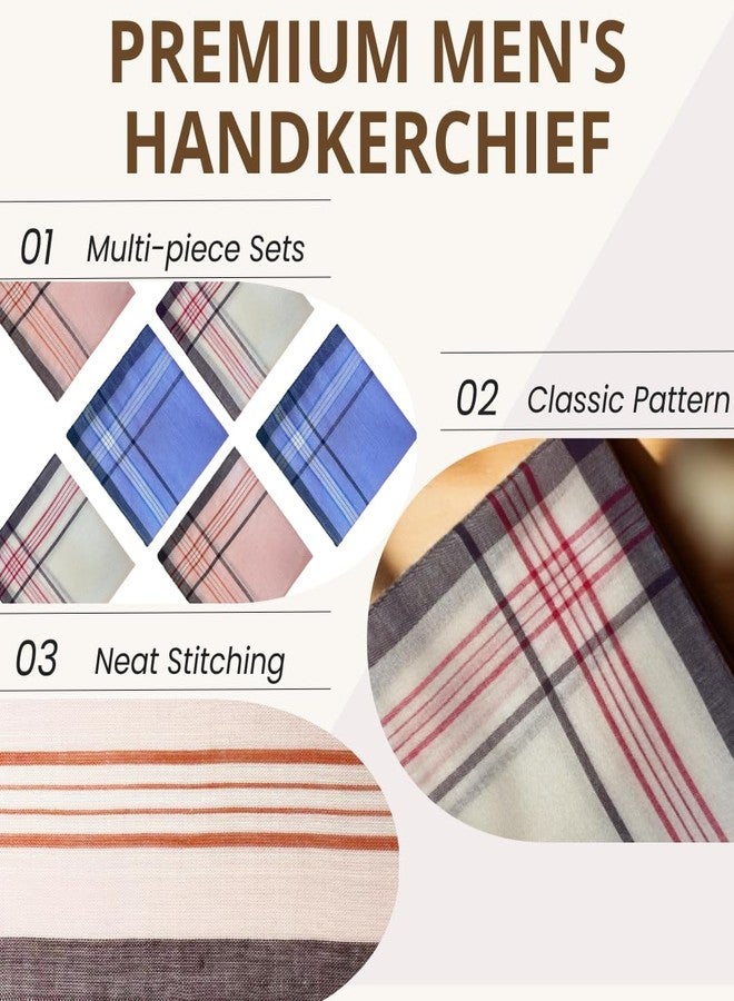 ZGZUN 12 Pack Men's Handkerchiefs Classic Handkerchiefs for Men Pocket Square Assorted Mens Hankies Gents Hankerchieves, 3 Colors - Image 4
