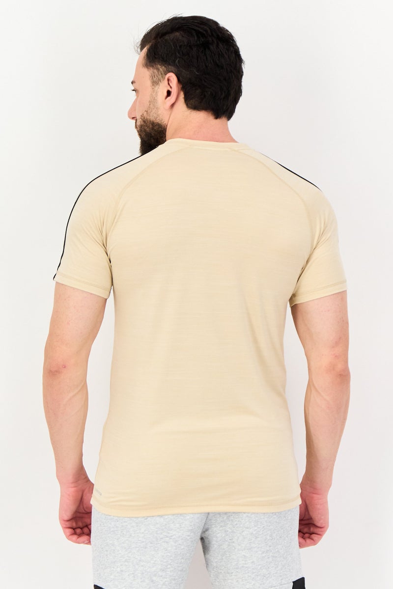 PUMA Men Sportswear Fit Short Sleeve Outdoor T-shirt, Cream - Image 3