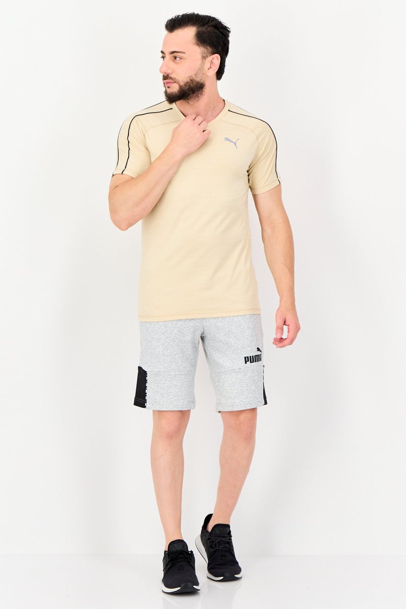 PUMA Men Sportswear Fit Short Sleeve Outdoor T-shirt, Cream - Image 4