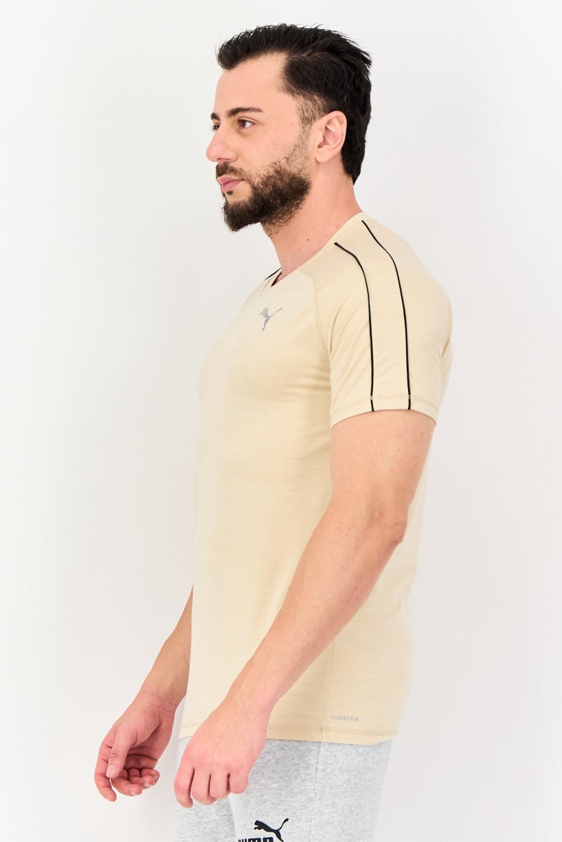 PUMA Men Sportswear Fit Short Sleeve Outdoor T-shirt, Cream - Image 2