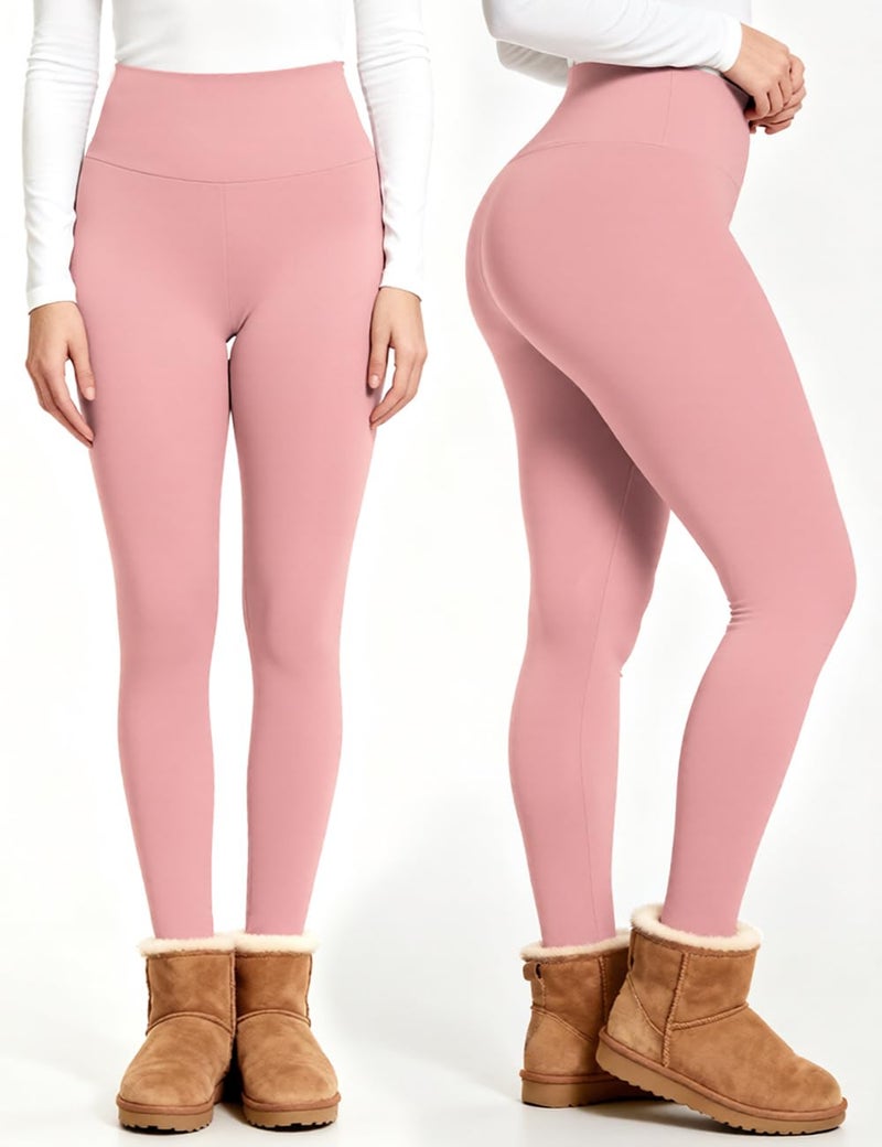 Bluemaple Fleece Lined Leggings for Women High Waisted Tummy Control Thermal Warm Winter for Women Workout Yoga Pants - Image 2