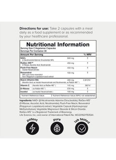 Toniiq Ultra High Strength 1500mg NAD+ Supplement - Clinically Proven Third-Party Tested Ingredients with Patented RiaGev-WS™, Resveratrol, and Niacin - 60 Capsules TQ  - Image 2