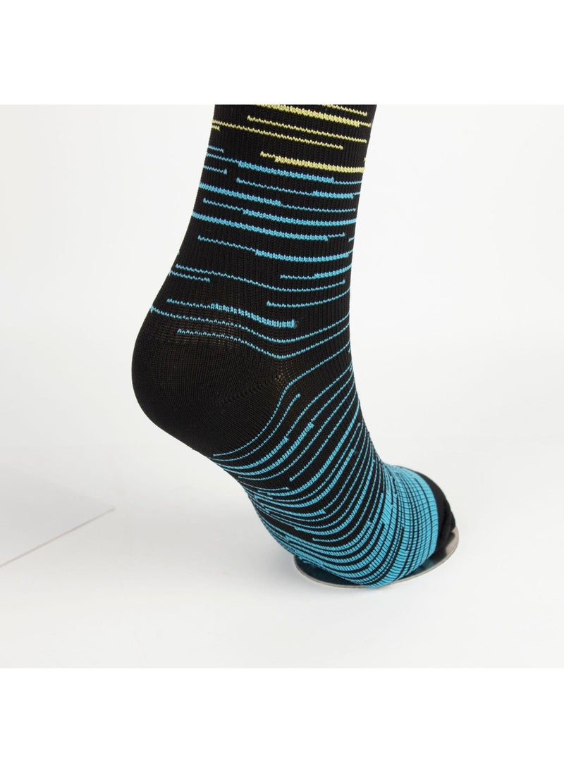 Sweet seven - Compression Socks 3 Pairs 20-30mmHg Knee High for Sports Running Travel Nurses Pregnancy - Men Women - Image 1