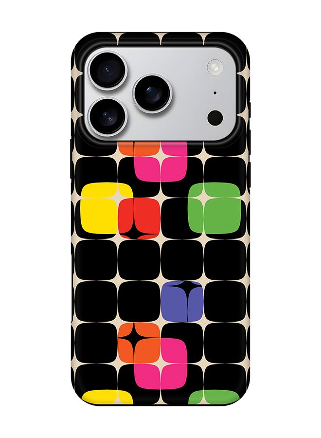 Stylizedd Tough Pro Magnetic Case for iPhone 17 Pro, Dual Layer hybrid PC + TPU Mobile Cover Matte - 70's Star