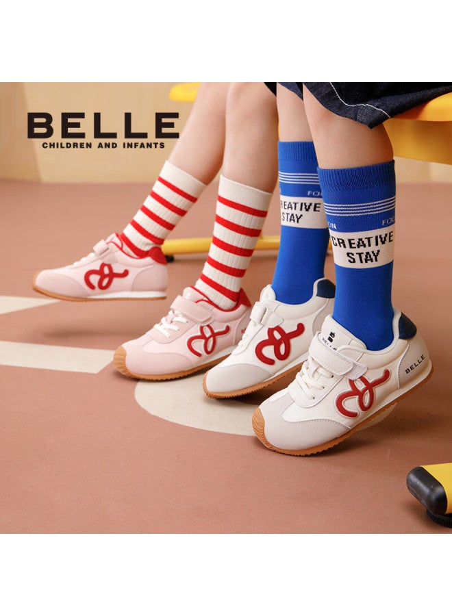Belle Kids Sports Shoes Children's Casual Shoes Retro German Training Shoes Spring And Autumn Boys And Girls Running Shoes Light Blue Size 31 - Image 5