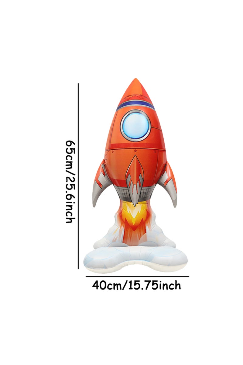 Other Rocket Red 1pc Rocket Astronaut Standing Ballons Spaceman Helium Balloons Out Of Space Theme K