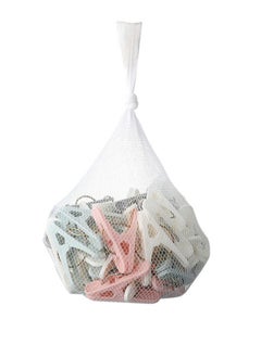 50-Piece Plastic Clip Is Applicable To Clothes And Towels Etc Multicolour