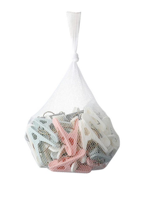 50-Piece Plastic Clip Is Applicable To Clothes And Towels Etc Multicolour