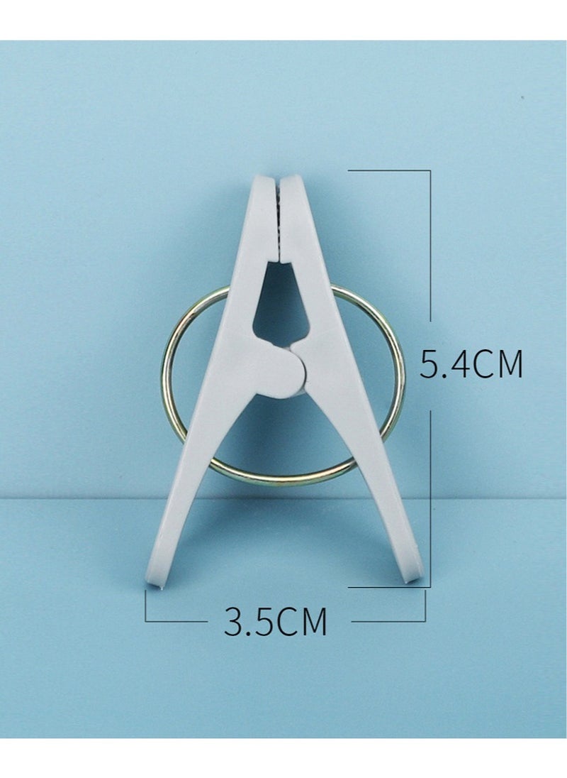 MileMelo - 50-Piece Plastic Clip Is Applicable To Clothes And Towels Etc Multicolour - Image 1