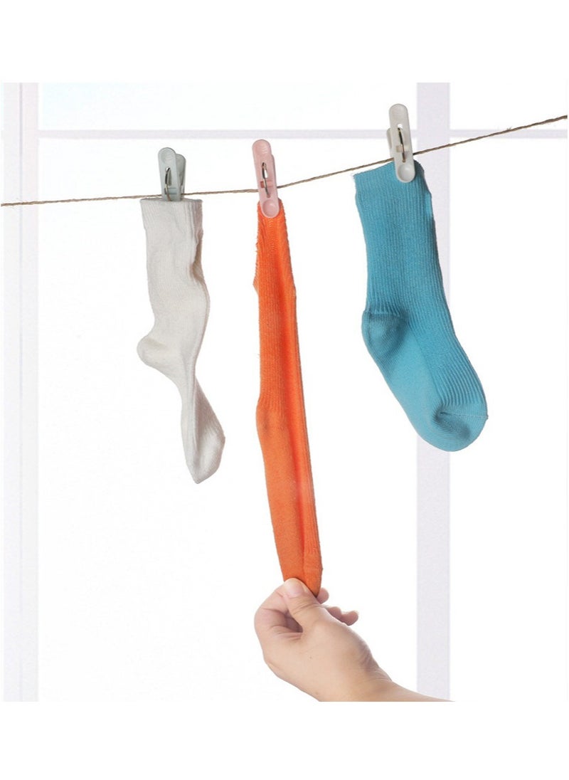 MileMelo - 50-Piece Plastic Clip Is Applicable To Clothes And Towels Etc Multicolour - Image 1