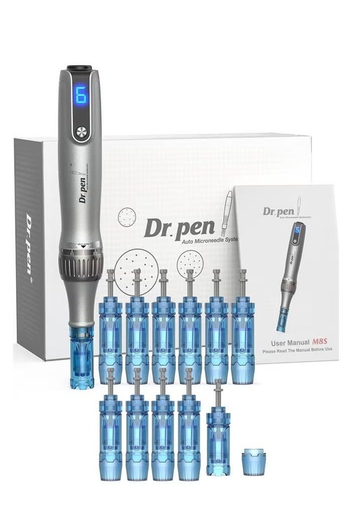 دي آر. بن جهاز د. بن M8S للاحتياجات الدقيقة اللاسلكية - مجموعة خرطوشة بـ 12 إبرة للعناية بالبشرة - Image 1