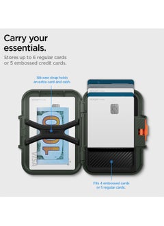 Spigen Lockfit MagFit Magnetic MagSafe Wallet Card Holder [up to 6 Cards] for iPhone 16 Pro Max / 16 Pro / 16 Plus / 16 / iPhone 15/14/13/12 series - M Green  - Image 3