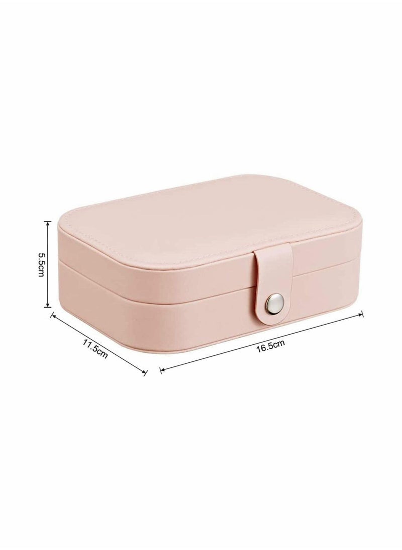 Y&D - Jewelry Box for Women Girls PU Leather Organizer Storage Case with Compartments, Earrings Bracelets Rings Watches - Image 1