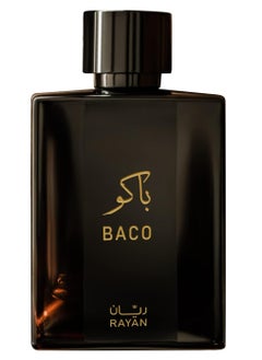 Rayan RAYAN BACO Perfume, Long Lasting Perfume for Men, 100 ML Eau De Parfum for Men, Ideal Arabic Perfume for Men and Ideal Gift for All Occasions, Rayan Leather Fragrance & Attar with 3 Type of Notes  - Image 1