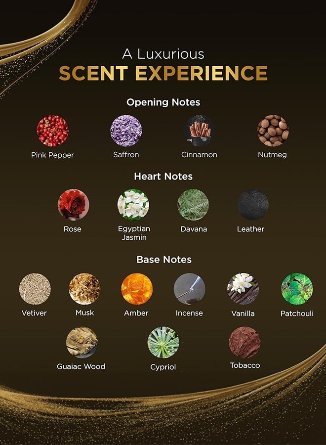 Rayan عطر ريان، عطر رجالي يدوم طويلاً 100 مل، عطر مثالي للرجال وهدية مثالية لجميع المناسبات، عطر ريان بثلاث مكونات (الأعلى، القاعدة، والقلب) - Image 2