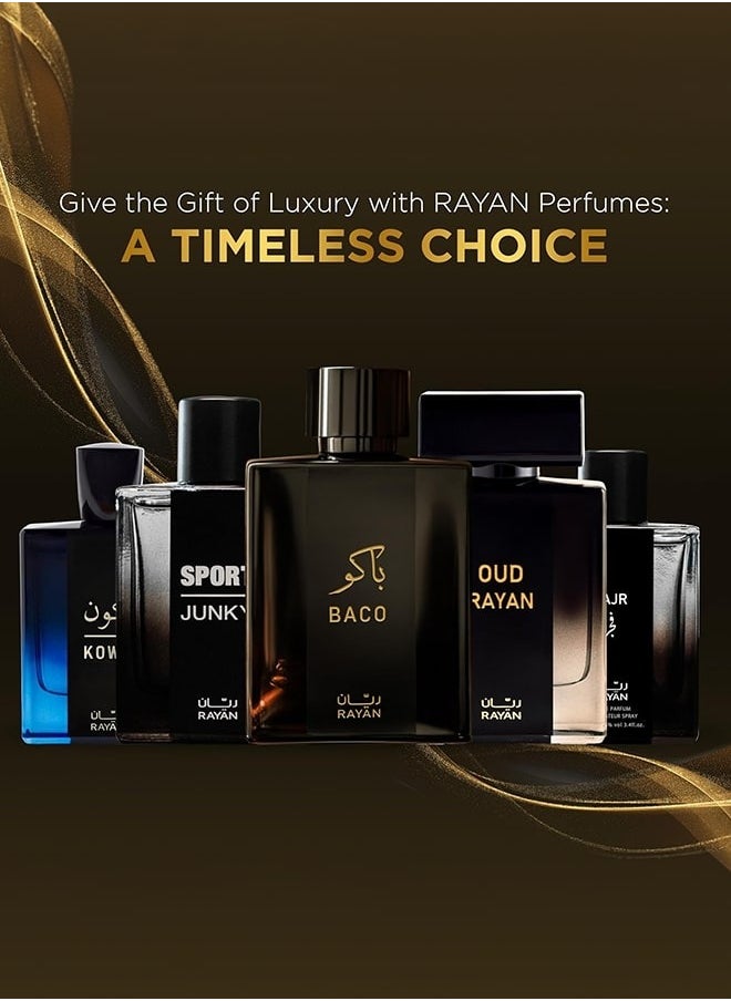 RAYAN BACO Perfume, Long Lasting Perfume for Men, 100 ML Eau De Parfum for Men, Ideal Arabic Perfume for Men and Ideal Gift for All Occasions, Rayan Leather Fragrance & Attar with 3 Type of Notes - pzsku/ZFC72598AED5259C6126EZ/45/_/1720121008/8dce1a5d-b1fc-495c-bb2b-4575c71d1352