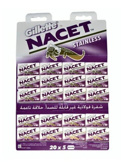 Gillette Nacet Stainless Steel Double Edge Blade  - Image 1