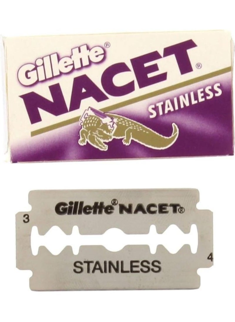 Gillette Nacet Stainless Steel Double Edge Blade  - Image 2