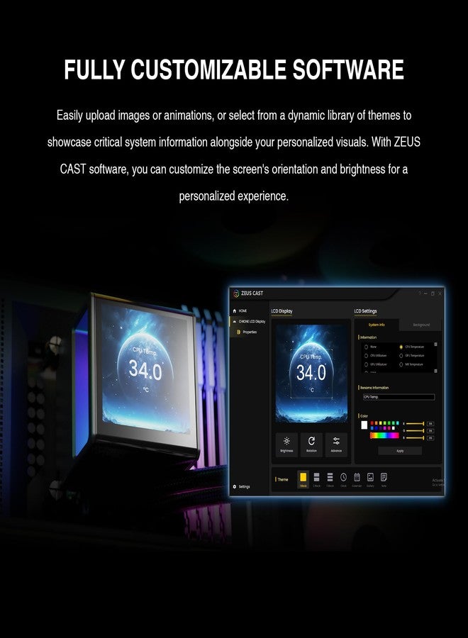 GAMDIAS CHIONE P5-240 Gaming Liquid Cooler - Image 4
