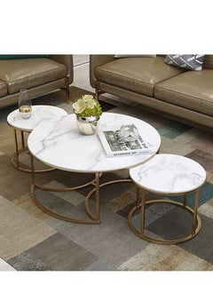 Generic Hospitality table 3 pieces made of steel and marble 