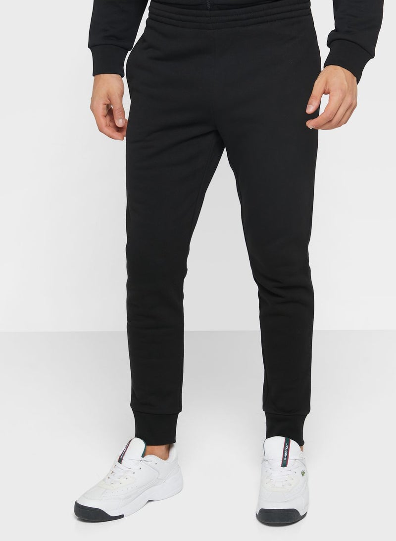 LACOSTE Logo Cuffed Sweatpants  - Image 1