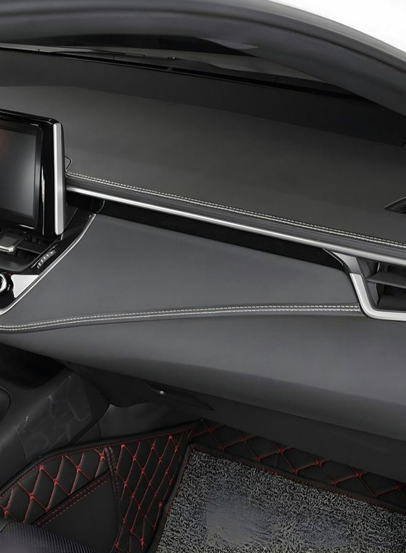 GROIC Car Interior Trim Self-Adhesive Lines, Automobile Corium Trim Strips Universal Car Decoration Pinstriping Dashboard Decorative DIY Genuine Leather decorative line for Refitting - Image 5