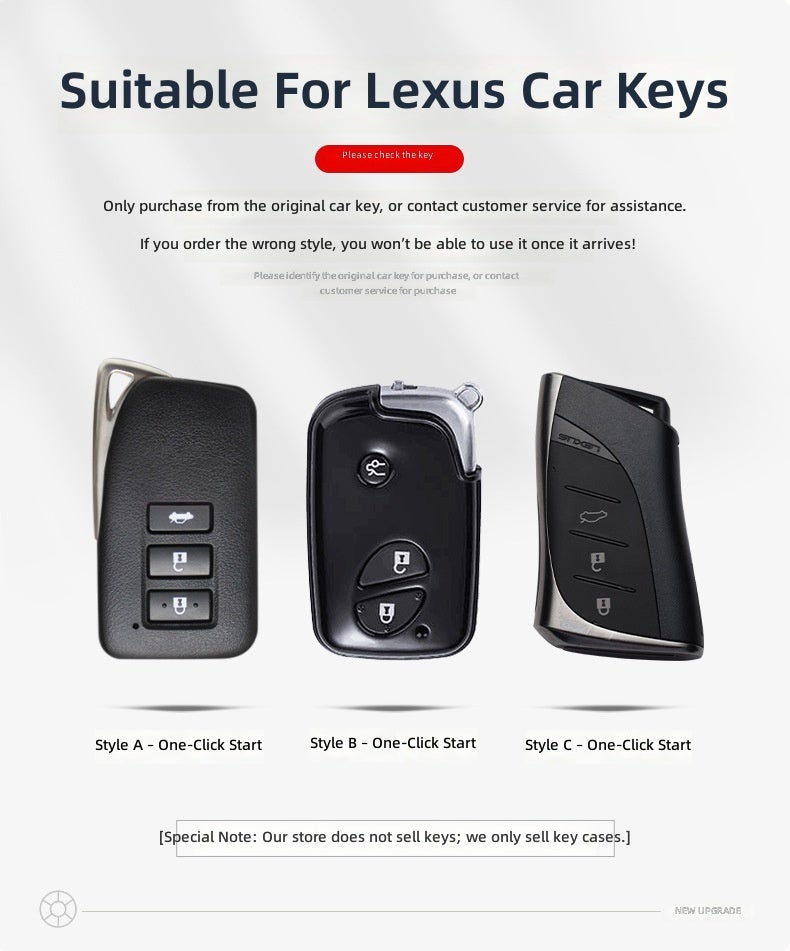 Lexus Key Case Cover for ES200, ES300H, RX300, RX350H - Universal TPU Design - Image 2