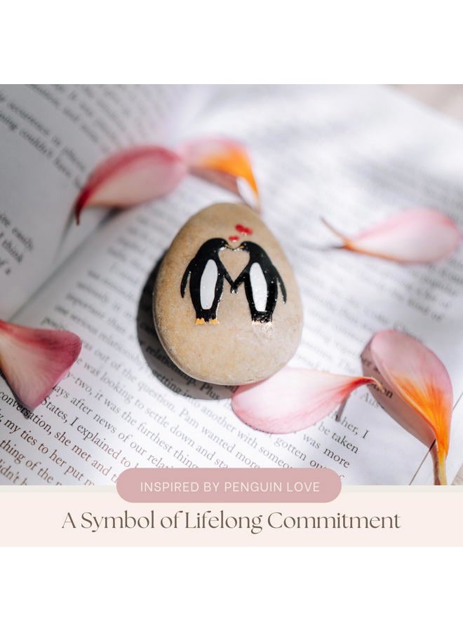 PureRejuva Wedding Anniversary Penguin Pebble Gift - "_ Years Down, Forever to Go” Card & Happy Anniversary Box – Unique Gift for Husband, Wife, Boyfriend, Girlfriend – 1st 10th 25th 50th - Image 5