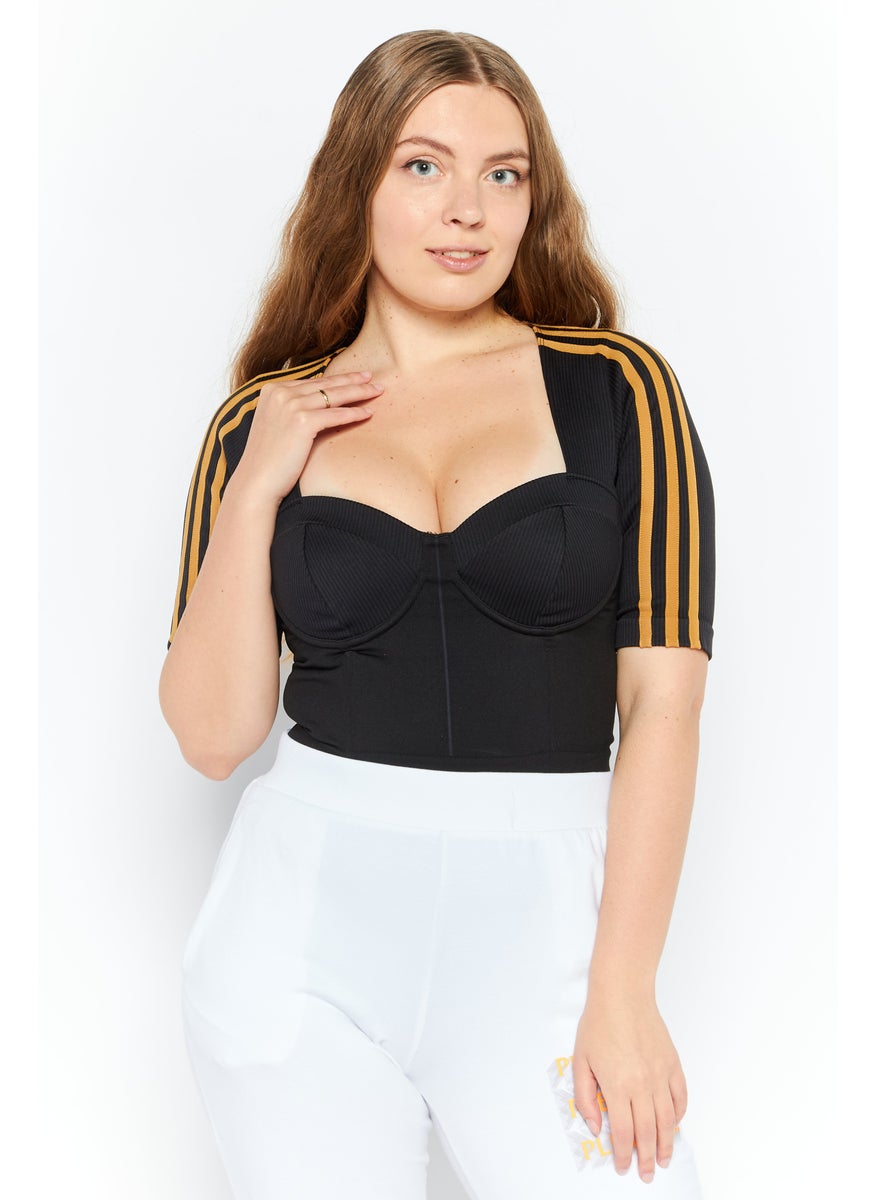 Women Sportswear Fit Short Sleeve Crop Top, Black - pzsku/ZFC7287A2878F68461A64Z/45/_/1731420656/ab5c0003-1fcd-48ce-b235-ac1db03dd6ef