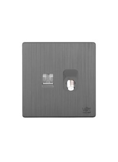 Vooltex Vooltex Telephone + Satellite Sockets Piano Grey  - Image 1