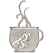 Everydecor Everydecor Antique White Metal Coffee Cup Wall Decor  - Image 2