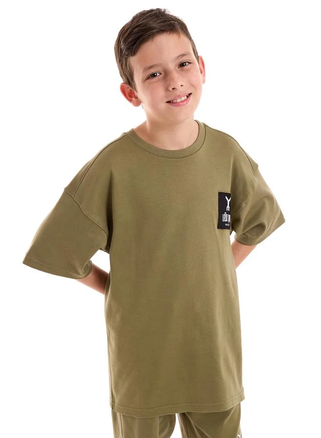 فكتور اند جين Dropped Shoulder Oversized T-Shirt & Shorts Set by Styli