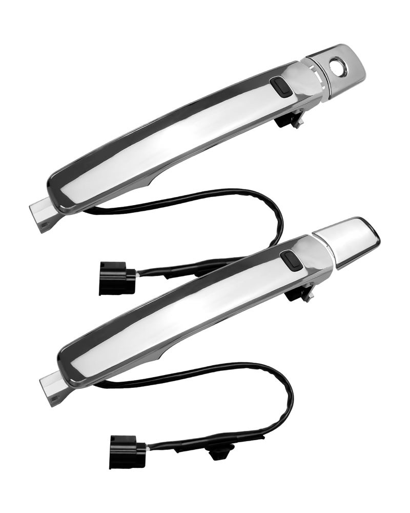 ULZOZN Front Exterior Door Handle Smart Entry Keyless LeftRight Fit for Nissan Rogue 2010 2011 2012 2013 Replace 80640CZ31A 80645CA000 - Image 2