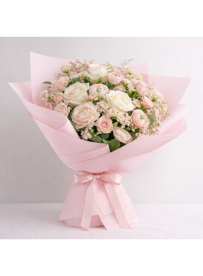 Si Bonne Premium Pianura Light Pink Gift Wrapping Paper 20 Sheets/Bag 57 x 57 cm - Image 2