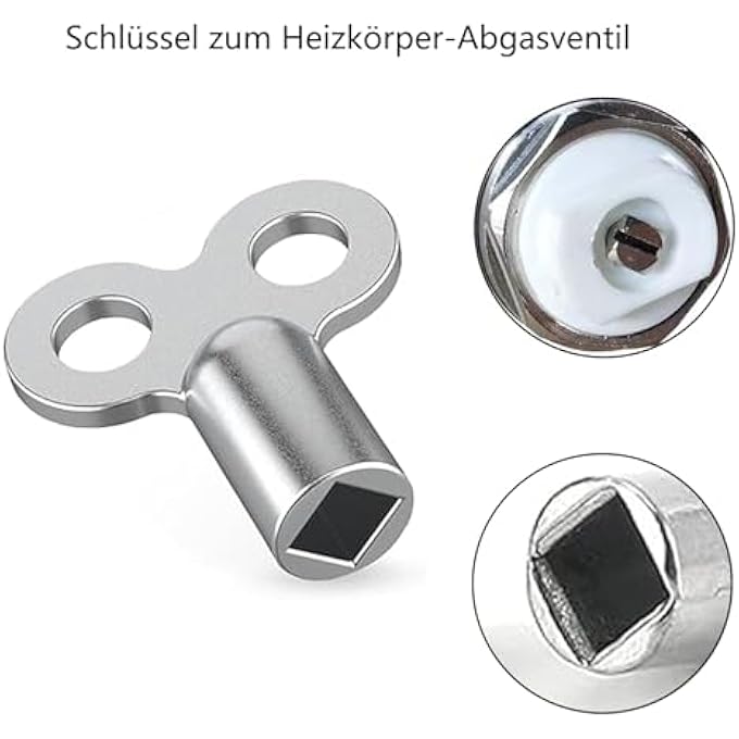 5 MM ROBUST AND STABLE BLEEDER BLEED KEY UNIVERSAL ALL RADIATOR KEYS - HEATING KEY FOR ALMOST ALL HEATERS/RADIATORS. - Image 3