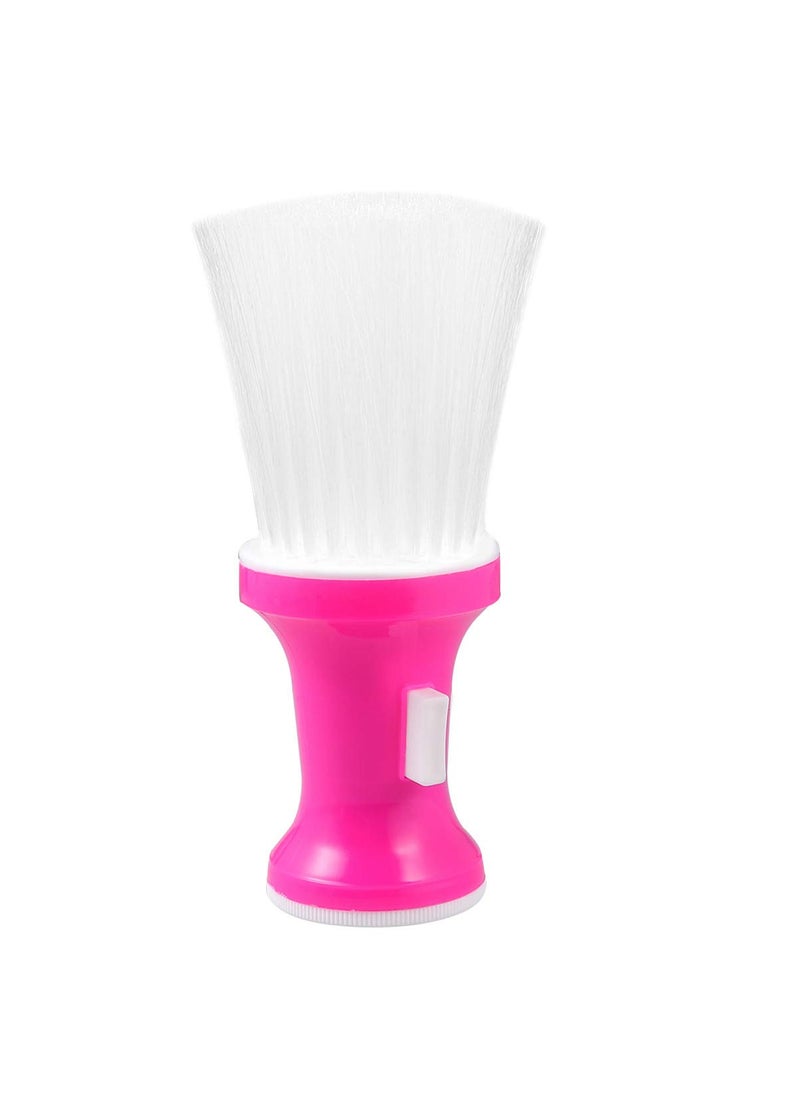 Beaupretty - Beaupretty Barber BrushLarge Neck Duster Powder Brush Hairdressing Brush Professional Hair Salon Brush Hair Cleaning BrushPink - Image 1