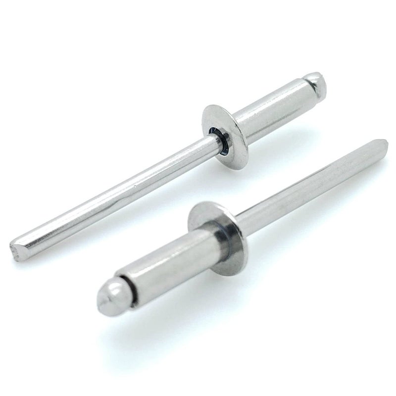 BCP Fasteners 100 Qty 304 Stainless Steel Blind Rivets 66 316 Diameter x 38 Grip BCP179