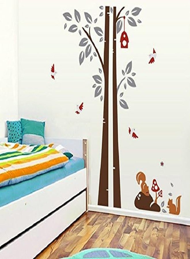 HEUREKA Squirrel Under Tree Nature PVC Vinyl Wall Sticker (60CM x 90CM) - Image 3