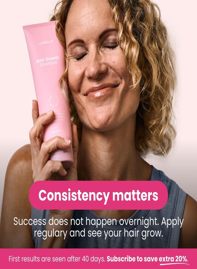 Trybello Hair Growth Shampoo with DHT Blocker | Natural Thickening & Scalp Detox | Sulfate Free & Vegan Formula | Caffeine, Aloe Vera, Turmeric, and Urucum Extract | For Any Hair Type - Image 2