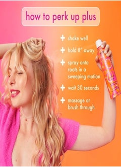 amika AMIKA Perk Up Plus Extended Clean Dry Shampoo 68ml - Talc-Free, Long-Lasting Oil-Absorbing Dry Shampoo for Fresh, Clean Hair with Extended Oil Control  - Image 2