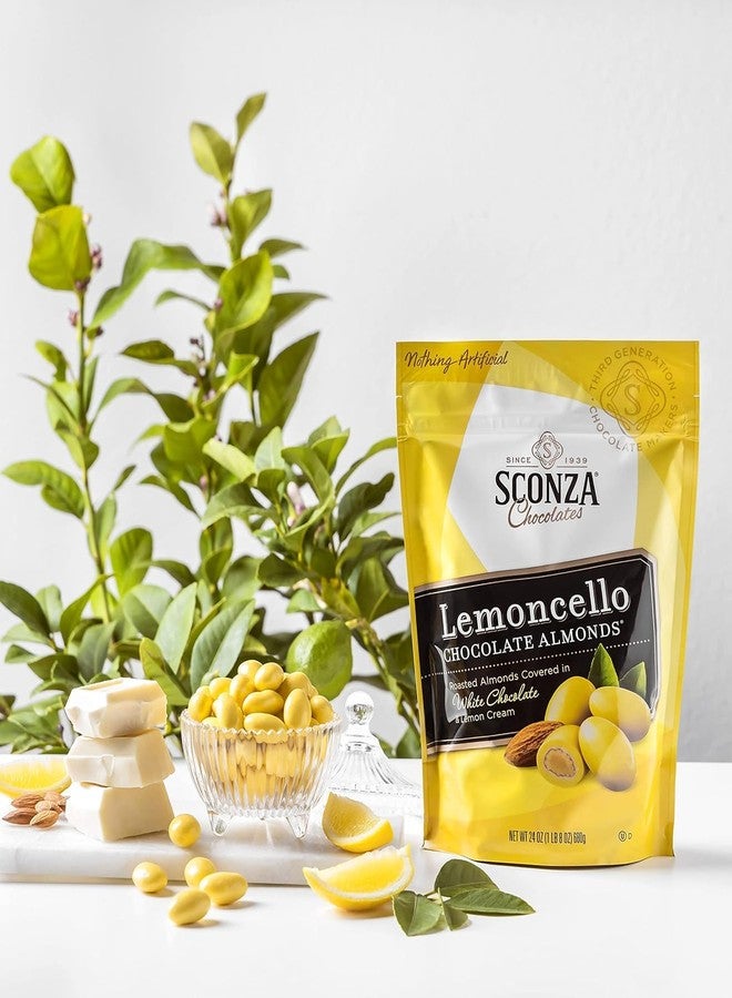 Sconza large Pouch Confections Lemoncello Almonds Zipper Pouch, 24 Ounce - Image 4