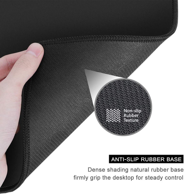 Auhoahsil Mouse Pad, 12 x 10 in Summer Beach Theme Computer Mouse Pad for Desk, Premium-Textured Non-Slip Rubber Stitched Edges Waterproof Square Gaming Mouse Mat for Gaming Work Wireless Mice, Blue - Image 5
