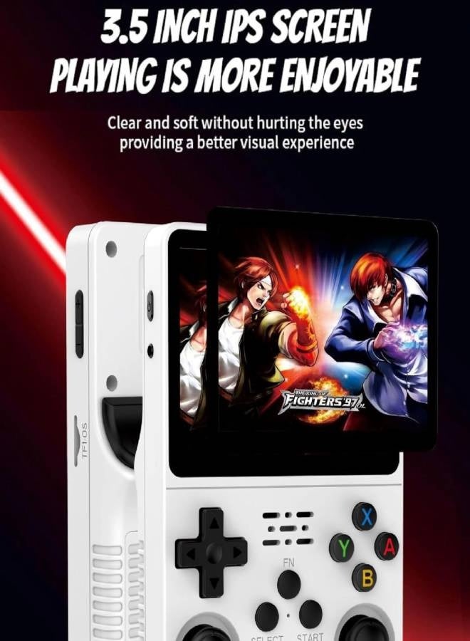 AROAQ Open Source Retro Handheld Game Console, Portable R36S Console with Integrated Dozens Emulator, Pocket Games Emulator with 3.5 Inch IPS 640 x 480 Screen, Supports OTG and Memory Card, (128GB Memory Card) - Image 3
