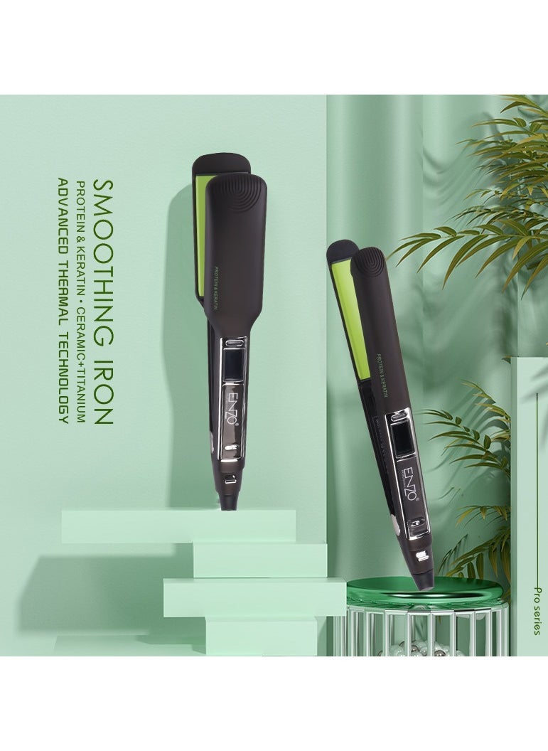 ENZO Professional - ENZO High quality fast professional black color mini electric ceramic hair straightener - Image 1