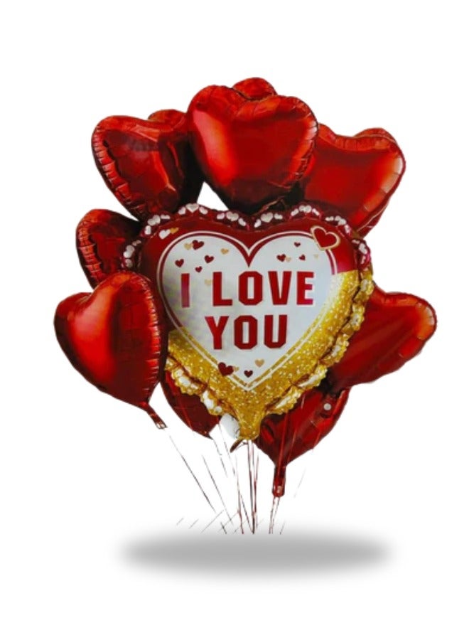 Valentine Love Balloon Bouquet – I Love You