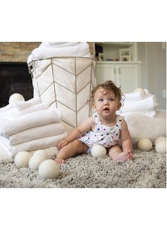 KASTWAVE Wool Dryer Balls 3 Pack  XL Size Natural Fabric Softener 100% Organic Premium Wool Chemical Free Reduces Wrinkles Lint Free, Odorless 1000+ Loads Baby Safe Saving Energy and Time  - Image 5