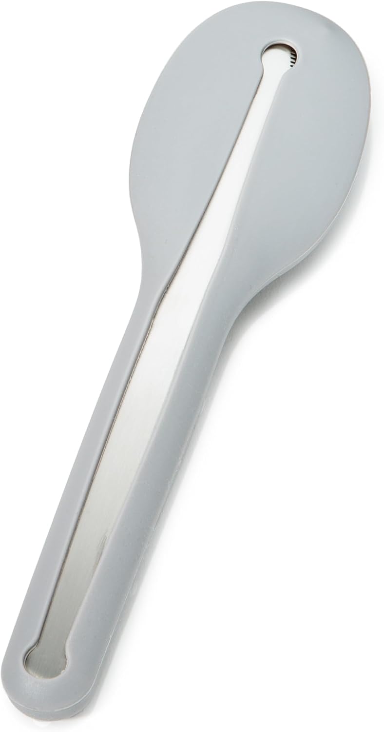BergHOFF Leo 18/10 Stainless Steel 4-Piece Reusable Travel Flatware Set with Silicone Sleeve, Dishwasher Safe, Grey - Image 5