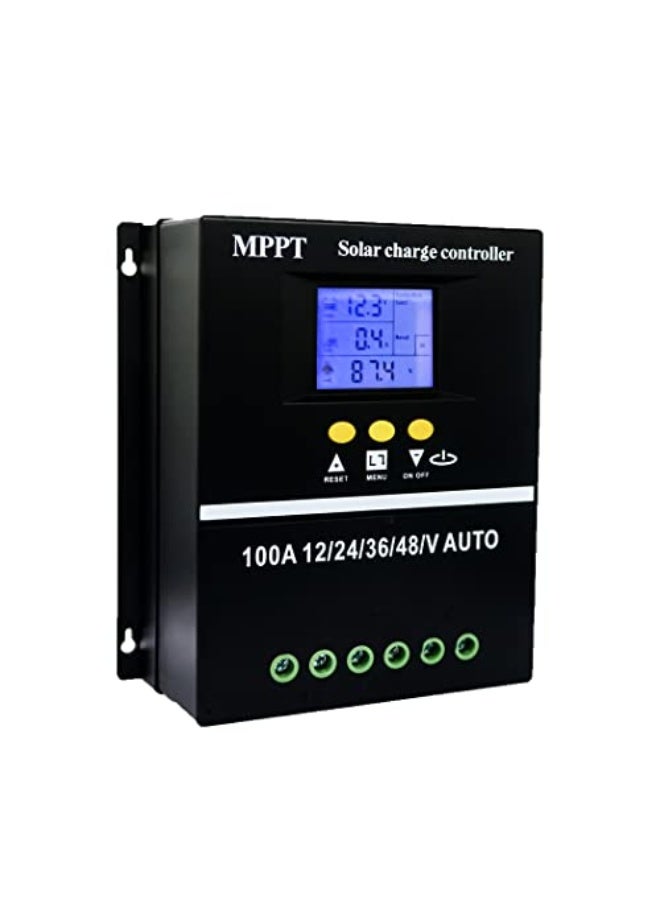 60A MPPT Solar Charge Controller 12V 24V 36V 48V LCD Display Battery Intelligent Controller Max 100V Input Dual USB for Lead Acid / Lithium - Image 1