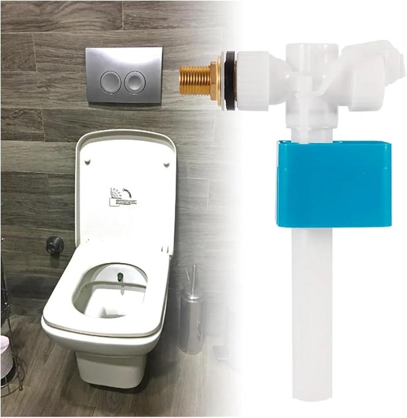 صمام الكرة النحاسي مناسب عالميًا لخزان المرحاض، صمام تعبئة، صمام دخول خزان المدخل الجانبي - Image 4